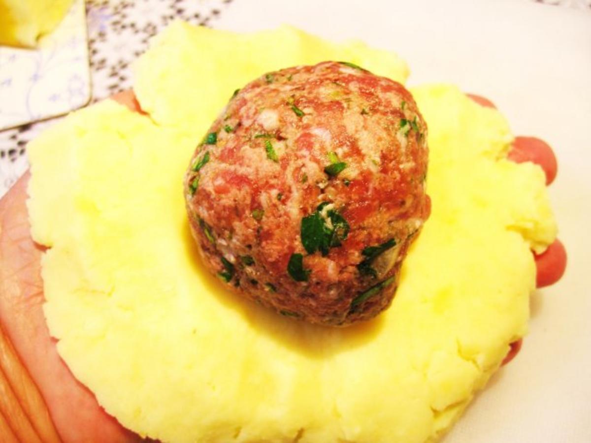 Gefüllte Kartoffelklöße ... - Rezept - Bild Nr. 4