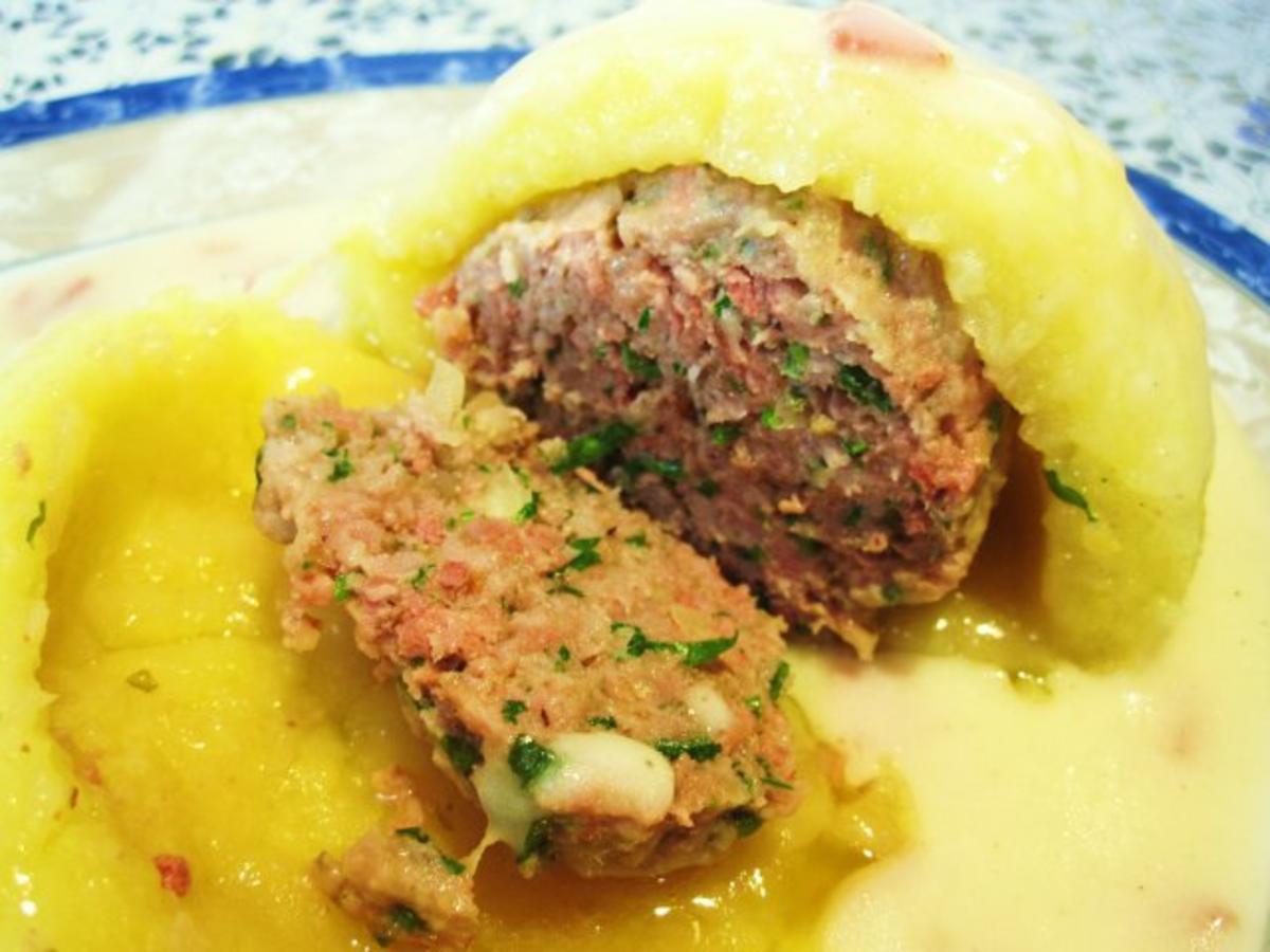 Gefüllte Kartoffelklöße - einfach - von mimi