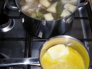 "Oma - Friede`s" klare Rindfleischsuppe mit Schwemmklößchen und Reis (Rzpt. um 1920) - Rezept - Bild Nr. 9