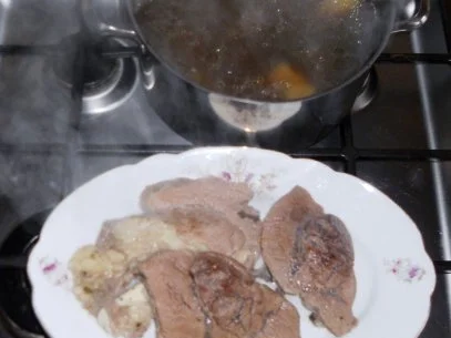 "Oma - Friede`s" klare Rindfleischsuppe mit Schwemmklößchen und Reis (Rzpt. um 1920) - Rezept - Bild Nr. 17