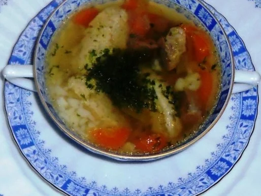 "Oma - Friede`s" klare Rindfleischsuppe mit Schwemmklößchen und Reis (Rzpt. um 1920) - Rezept - Bild Nr. 24