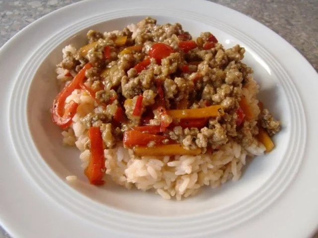 Paprika-Möhrengemüse mit Gehacktes à la Heiko - Rezept - Bild Nr. 7