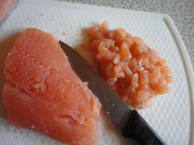 Rezept: Lachs Tatar mit Orangen Creme Bild Nr. 5 Lachs Tatar mit Orangen Creme - Rezept - Bild Nr. 5