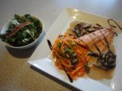 Lachs Filet in Pflaumen Sahne - Rezept