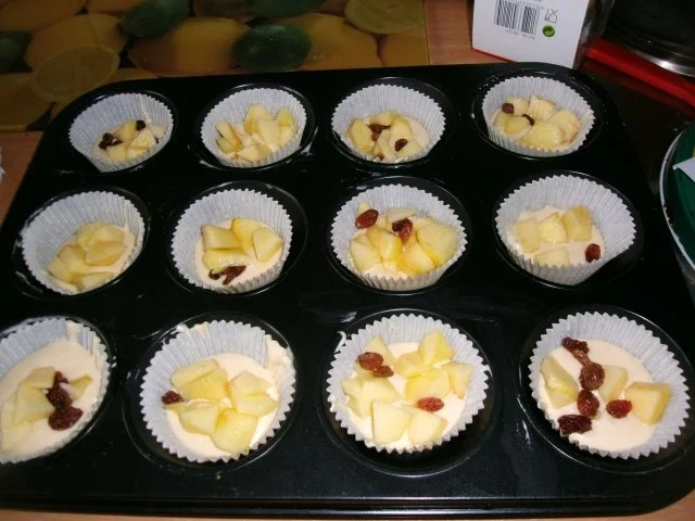 Rezept: Apfel-Quark Küchle.......nach Muffin-Art Bild Nr. 8 Apfel-Quark Küchle.......nach Muffin-Art - Rezept - Bild Nr. 8