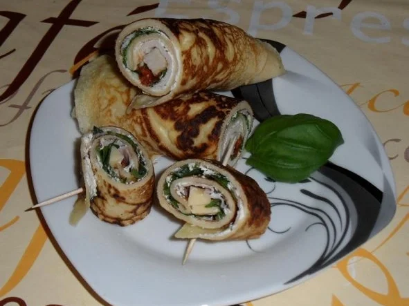 Rezept: Gefüllte Pfannkuchen a la Party Gefüllte Pfannkuchen a la Party - Rezept