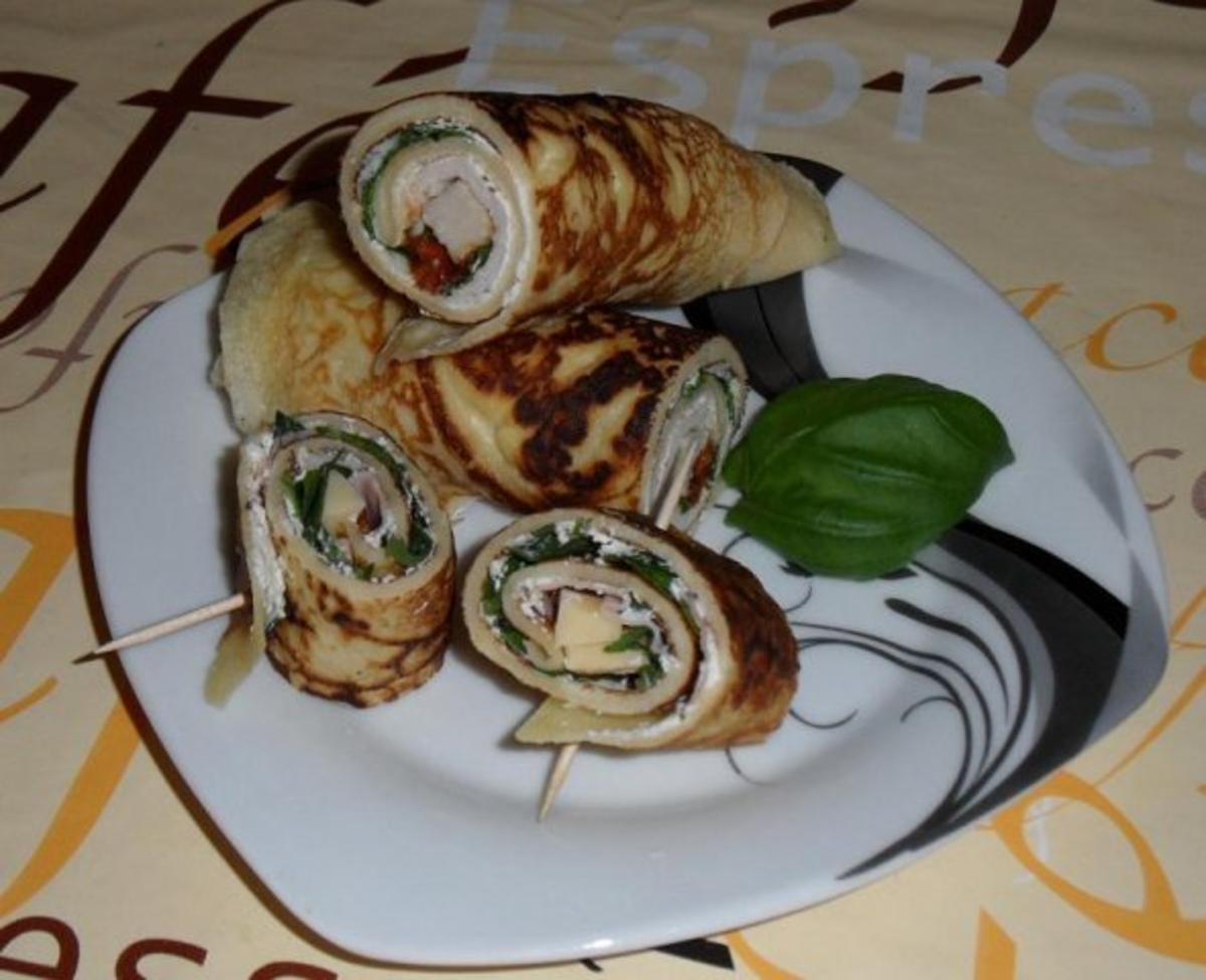 Gefüllte Pfannkuchen a la Party - Rezept - kochbar.de Gefüllte Pfannkuchen a la Party - Rezept - kochbar.de