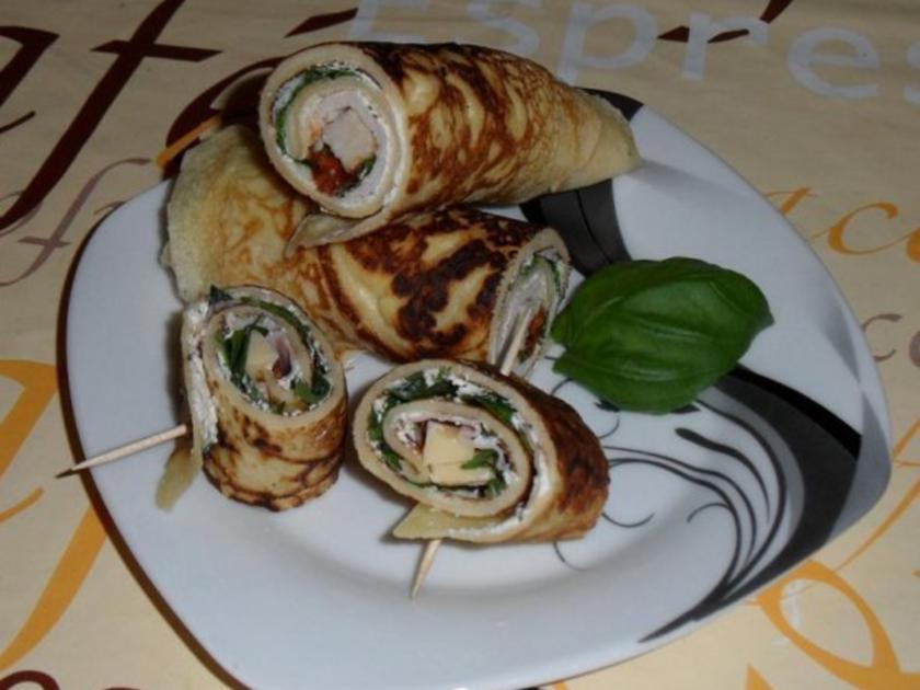 Gefüllte Pfannkuchen a la Party - einfach - 198 kcal/100g