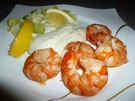 Riesengarnelen mit Zitronendip - Rezept