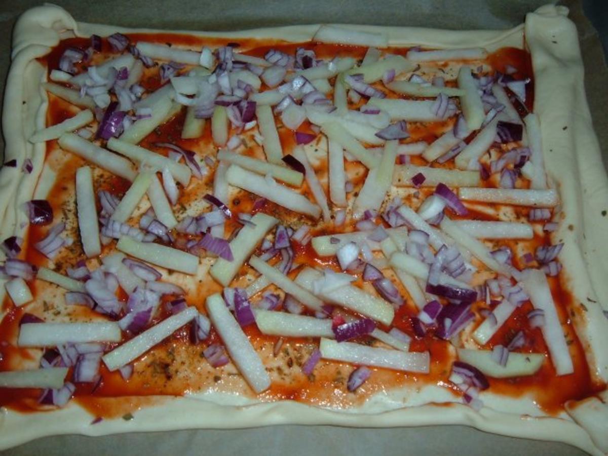Pizza : Flammkuchen mal anders - Rezept - Bild Nr. 4
