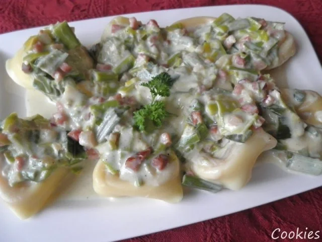 Rezept: Lauch - Schinken - Käse - Soße ... Lauch - Schinken - Käse - Soße ... - Rezept