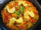 Spanische Reispfanne mit Hühnchen - Rezept