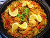 Rezept: Spanische Reispfanne mit Hühnchen Spanische Reispfanne mit Hühnchen - Rezept