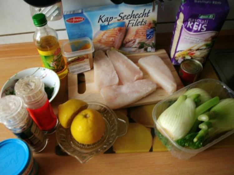 Hechtfilet mit gedünstetem Fenchel in Senf Dill Zitronensoße - einfach ...