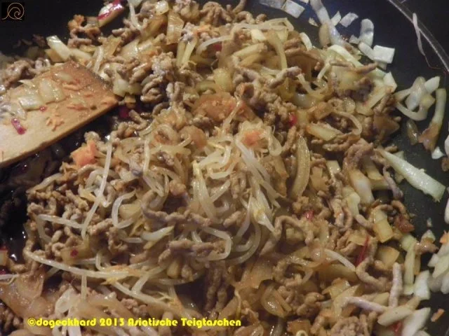 Rezept: Asiatische Teigtaschen mit Bohnensprossensalat Bild Nr. 5 Asiatische Teigtaschen mit Bohnensprossensalat - Rezept - Bild Nr. 5