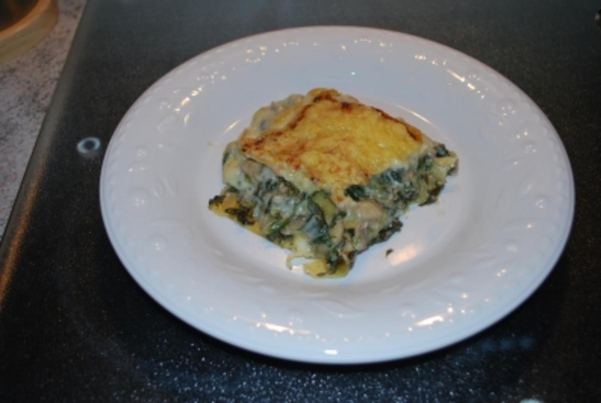 Bilder für Spinat-Lasagne mit Champignons - Rezept