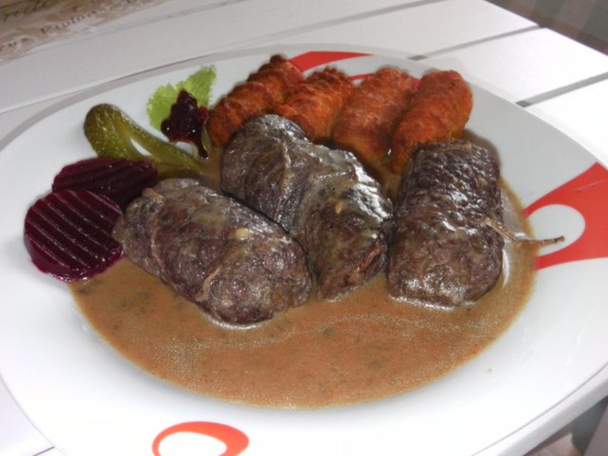 Rinderrouladen in Rotweinsoße - Rezept - Bild Nr. 4