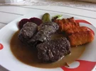 Rinderrouladen in Rotweinsoße - Rezept