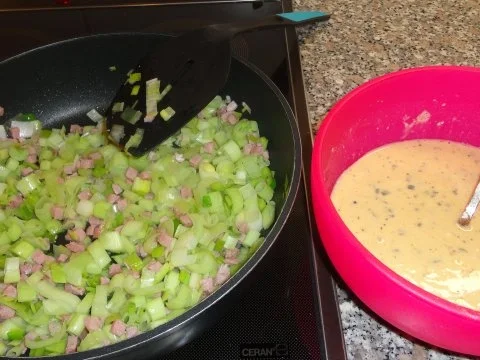 Lauch-Schinken-Kuchen - Rezept - Bild Nr. 3