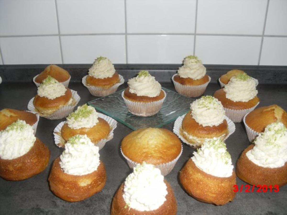 Buttermilch-Muffins mit Limettencreme, - Rezept - Bild Nr. 2