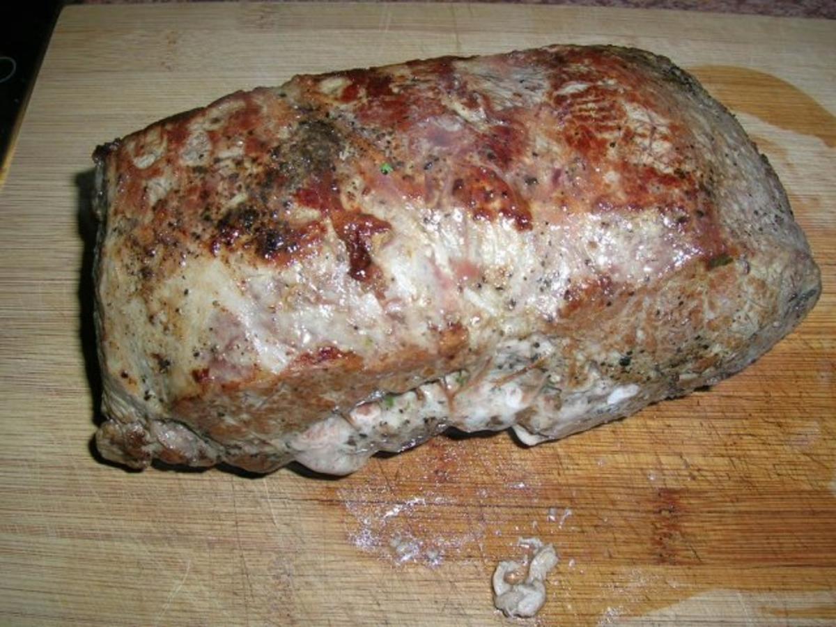 gefülltes Rumpsteak oder Carpet bag-Steak, mit Rissolèkartoffeln - Rezept - Bild Nr. 11