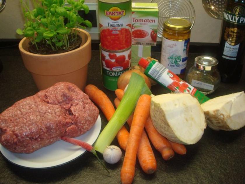 Bolognese Soße - einfach - 143 kcal/100g