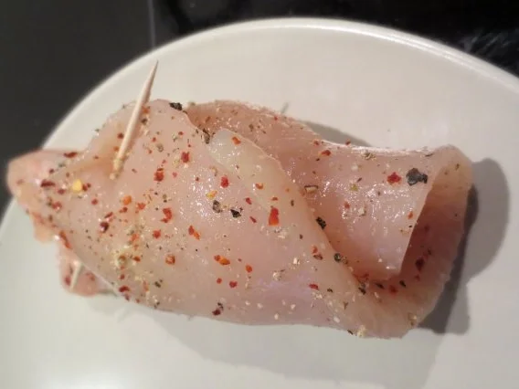 Gefüllte Hähnchenschnitzel mit schneller Gemüsepfanne und Kroketten - Rezept - Bild Nr. 5