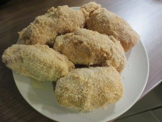 Gefüllte Hähnchenschnitzel mit schneller Gemüsepfanne und Kroketten - Rezept - Bild Nr. 7