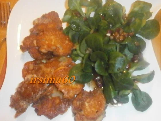  Gebackene Austernpilze an Feldsalat - Rezept