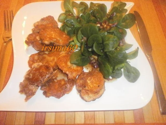  Gebackene Austernpilze an Feldsalat - Rezept - Bild Nr. 3