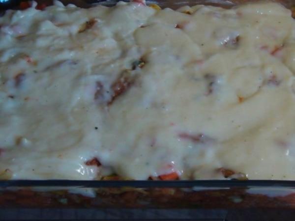 Gemüse- Hack- Lasagne - einfach - 51 kcal/100g