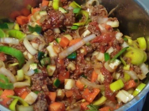 Rezept: Gemüse- Hack- Lasagne Bild Nr. 9 Gemüse- Hack- Lasagne - Rezept - Bild Nr. 9