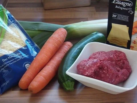 Rezept: Gemüse- Hack- Lasagne Bild Nr. 2 Gemüse- Hack- Lasagne - Rezept - Bild Nr. 2