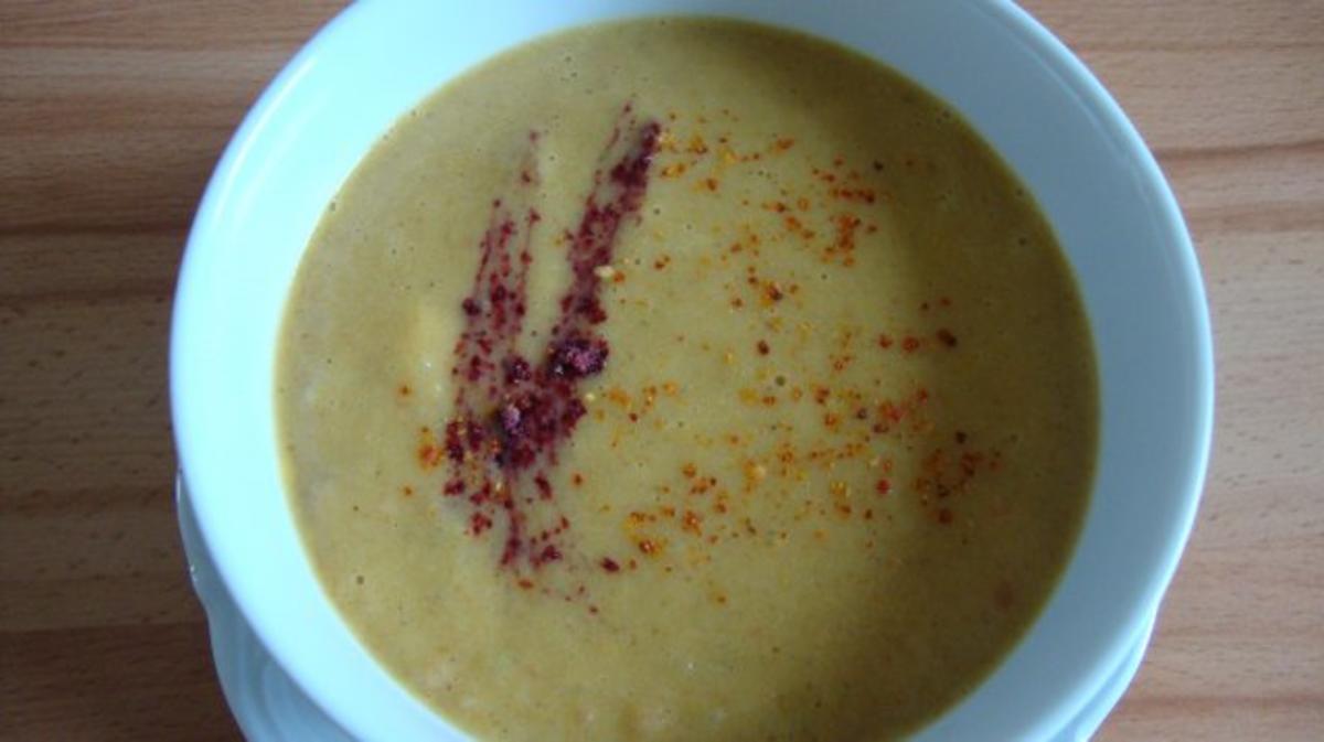 Möhren Suppe mit Curry und Zitronengras abgerundet - Rezept