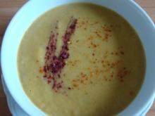 Möhren Suppe mit Curry und Zitronengras abgerundet - Rezept