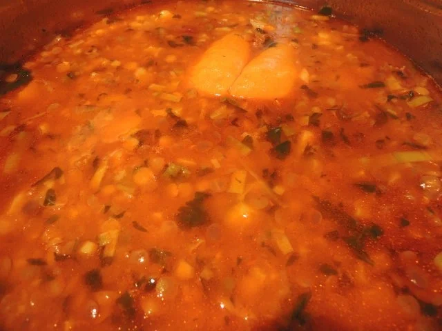 Rezept: Grüne (Teller-) Linsensuppe Bild Nr. 2 Grüne (Teller-) Linsensuppe - Rezept - Bild Nr. 2