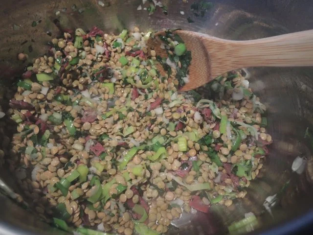 Rezept: Grüne (Teller-) Linsensuppe Bild Nr. 3 Grüne (Teller-) Linsensuppe - Rezept - Bild Nr. 3