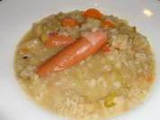 Erfrischende Gerstensuppe mit Knackerli - Rezept