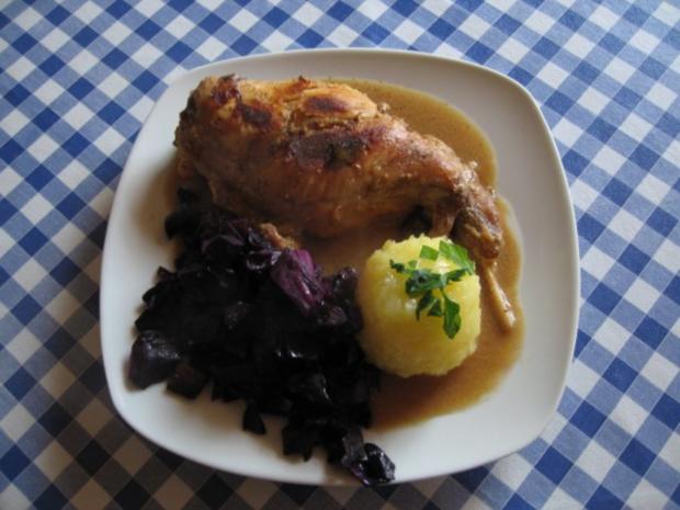 Kaninchenbraten mit Rotkohl - Rezept mit Bild - kochbar.de