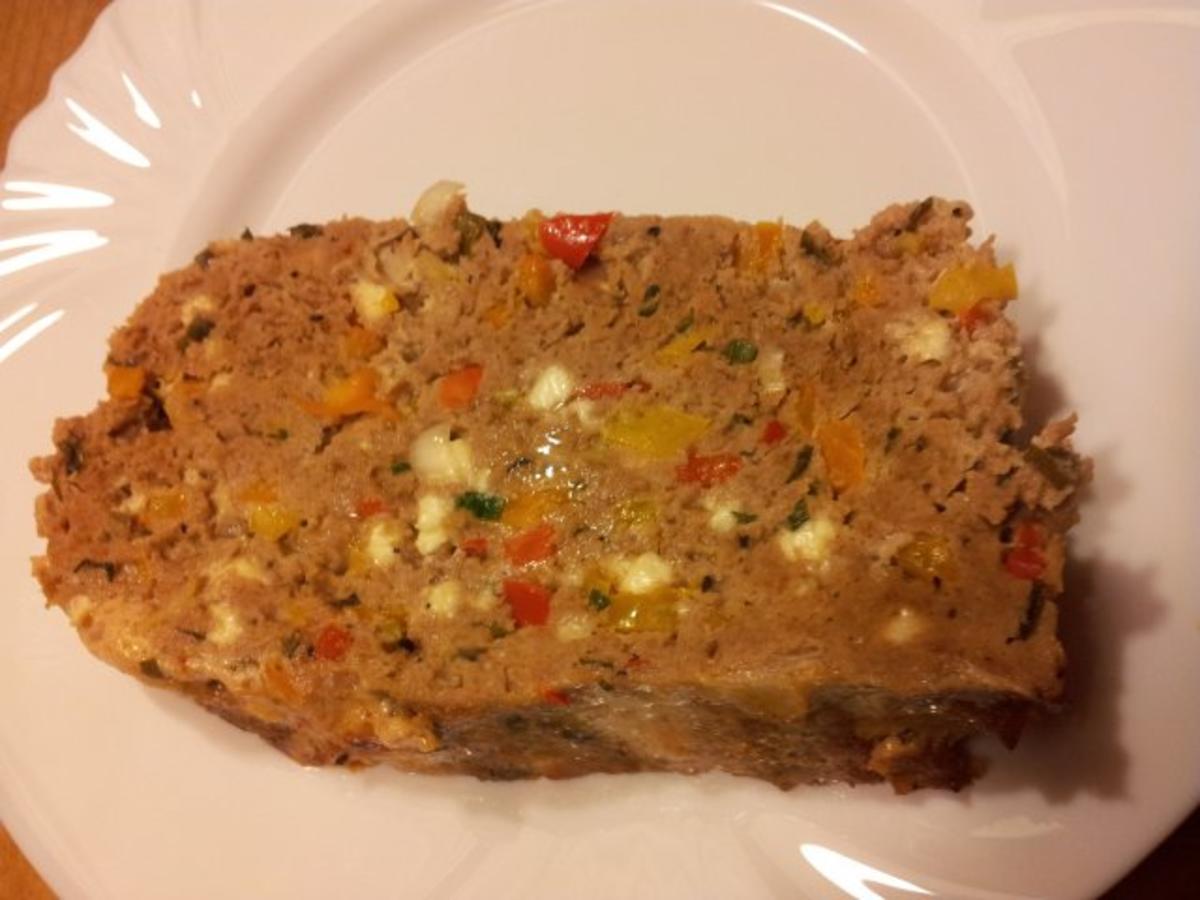 Bunter Hackbraten - einfach - 91 kcal/100g