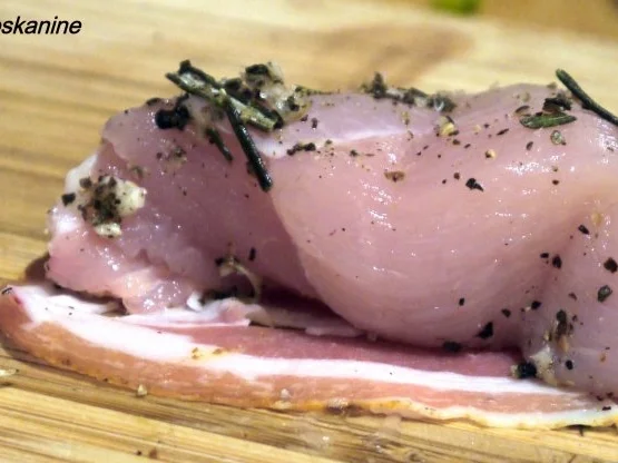 Rezept: Hähnchenbrust im Pancetta-Mantel Bild Nr. 5 Hähnchenbrust im Pancetta-Mantel - Rezept - Bild Nr. 5