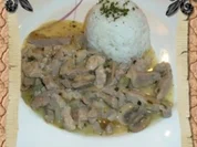 Fleisch : Schweinegeschnetzteltes mit Chicoree - Rezept