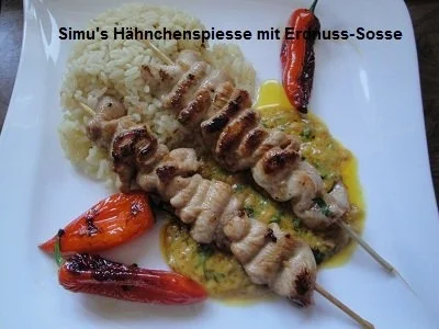 Hähnchenspiesse mit Erdnuss-Sosse - Rezept - Bild Nr. 6