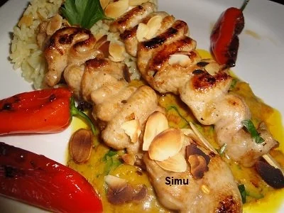 Hähnchenspiesse mit Erdnuss-Sosse - Rezept - Bild Nr. 7