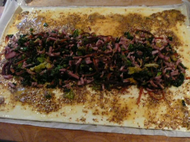 BLÄTTERTEIG / WIRSING-Kassler -Taschen / Rolle / Bonbons - Rezept - Bild Nr. 3