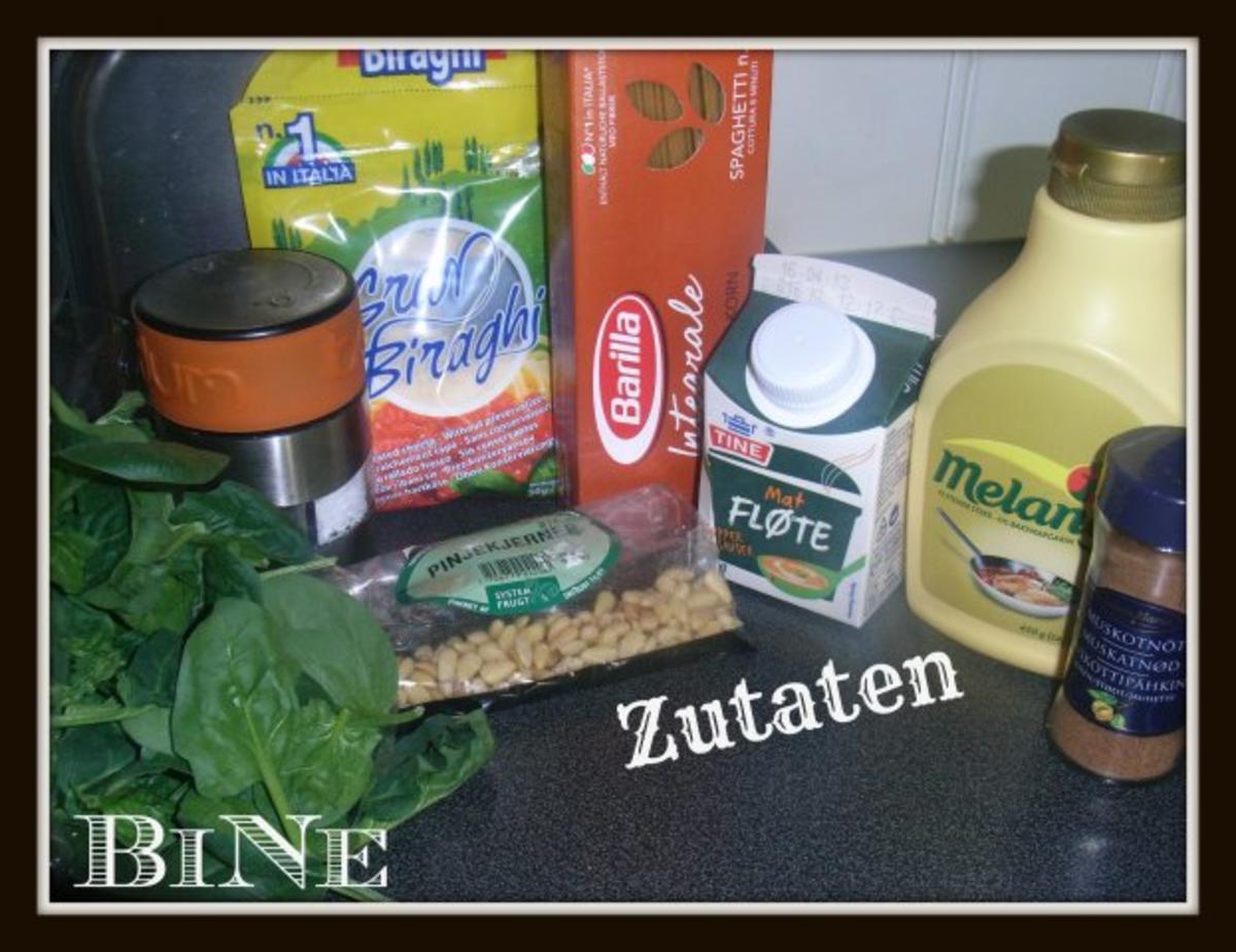 BiNe` S SPAGHETTI IN SPINAT - SAHNESOSSE - Rezept - Bild Nr. 3