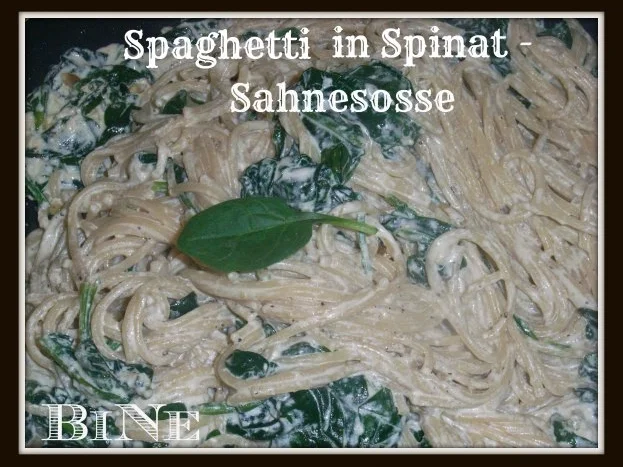 Rezept: BiNe` S SPAGHETTI IN SPINAT - SAHNESOSSE Bild Nr. 2 BiNe` S SPAGHETTI IN SPINAT - SAHNESOSSE - Rezept - Bild Nr. 2