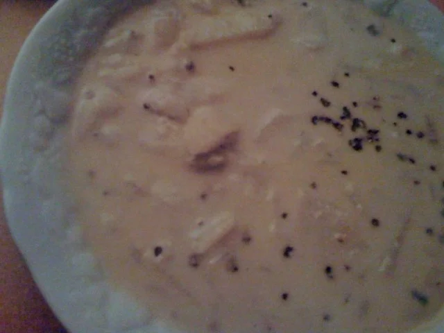 Blauschimmelkäse-Suppe mit Apfel - Rezept