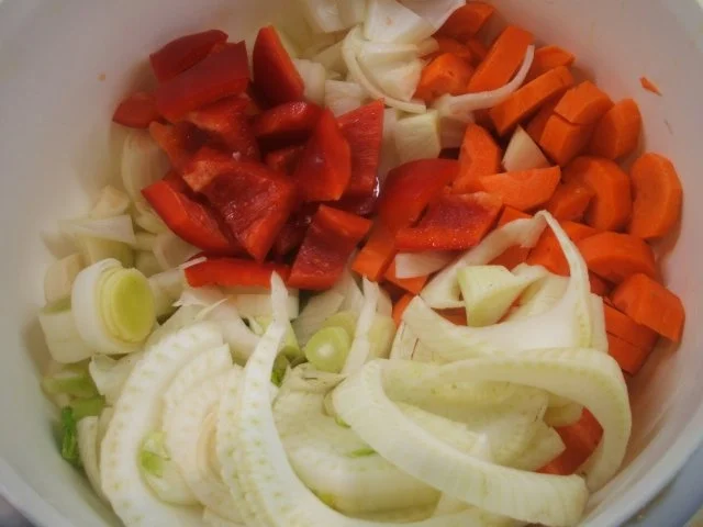 Fleisch: Rinderbeinscheiben - geschmort mit viel Gemüse - Rezept - Bild Nr. 7