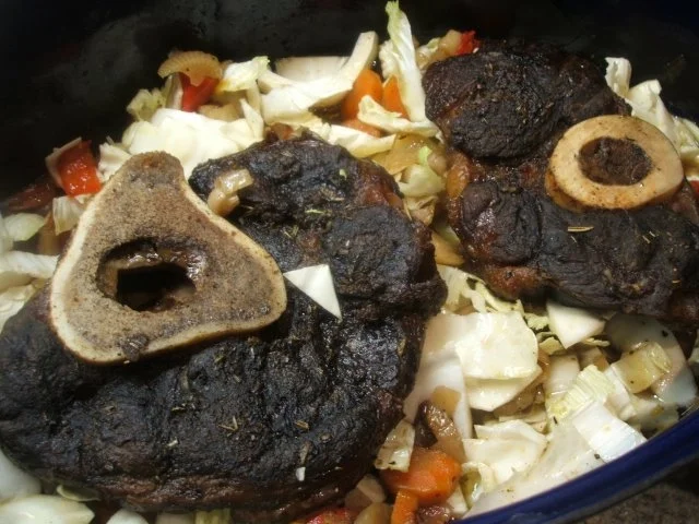 Fleisch: Rinderbeinscheiben - geschmort mit viel Gemüse - Rezept - Bild Nr. 11